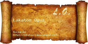 Lakatos Oguz névjegykártya